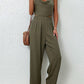 Perfee Crisscross Back Cropped Top and Pants Set