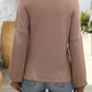 Mandy Ribbed Round Neck Long Sleeve T-Shirt