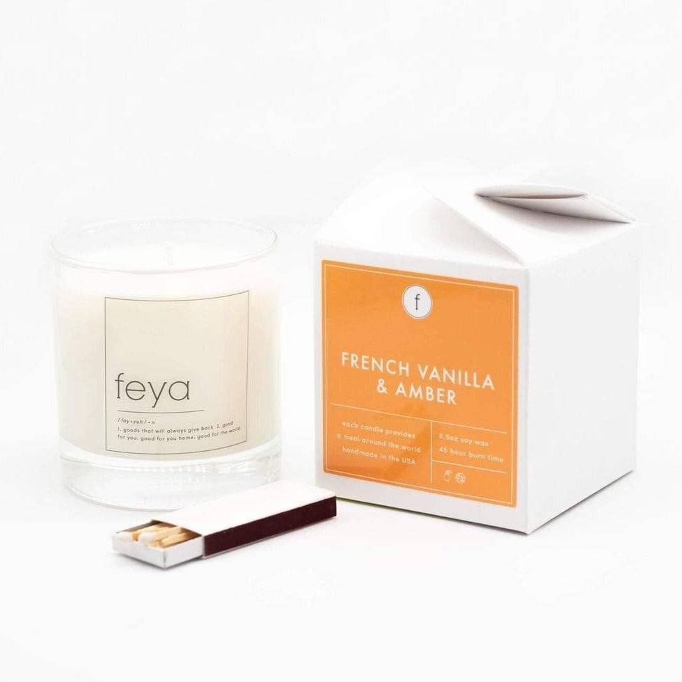 French Vanilla Amber Candle