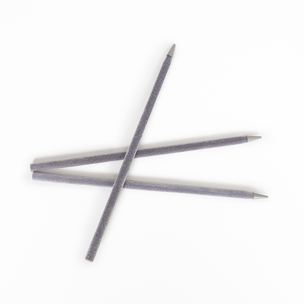 Frenchies Grey Velvet Hairsticks