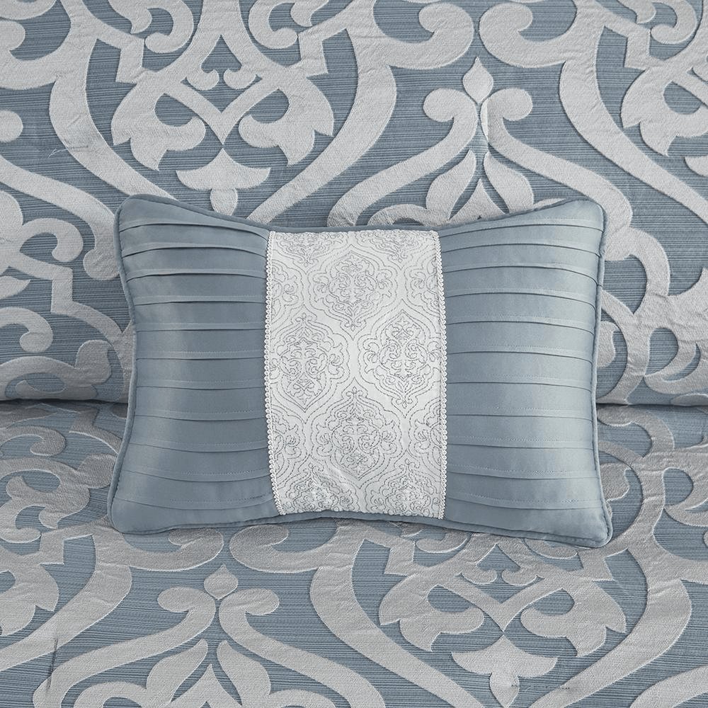 Luxurious 8 Piece Jacquard Comforter Double Set - Odette