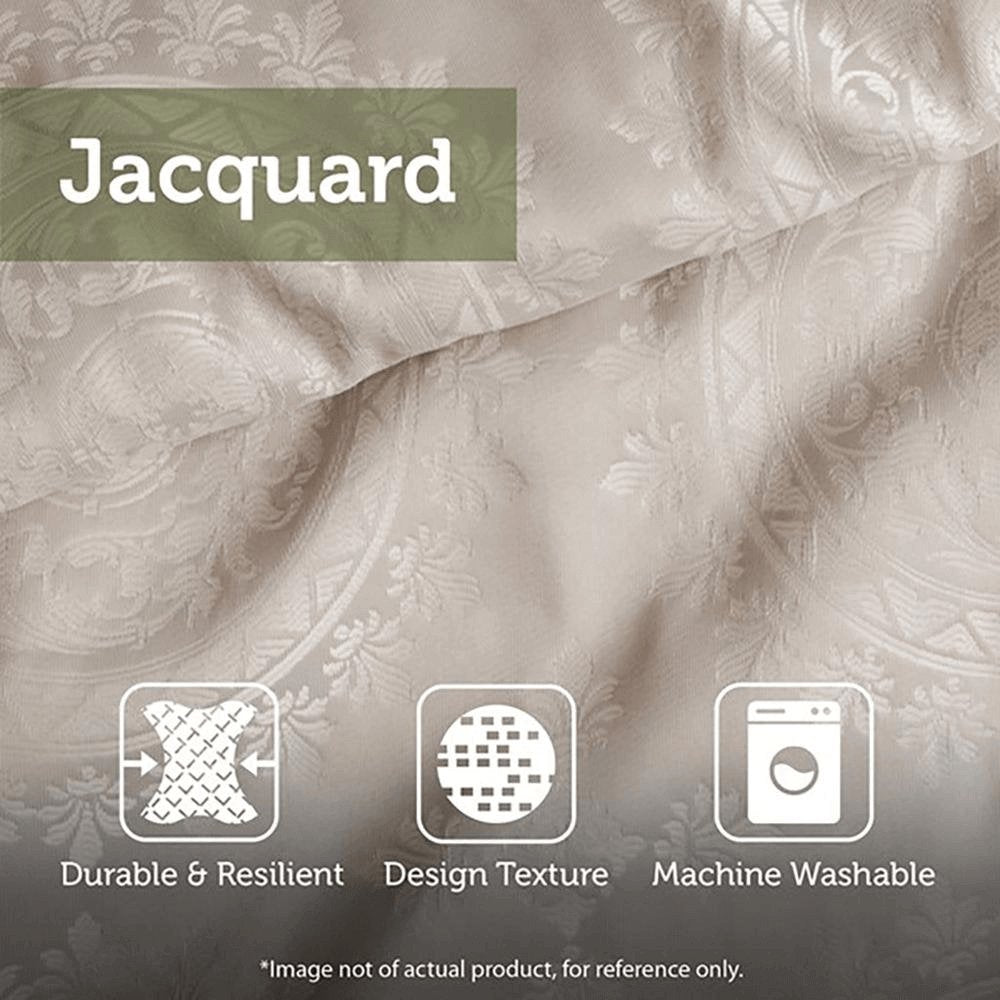 Luxurious 8 Piece Jacquard Comforter Double Set - Odette