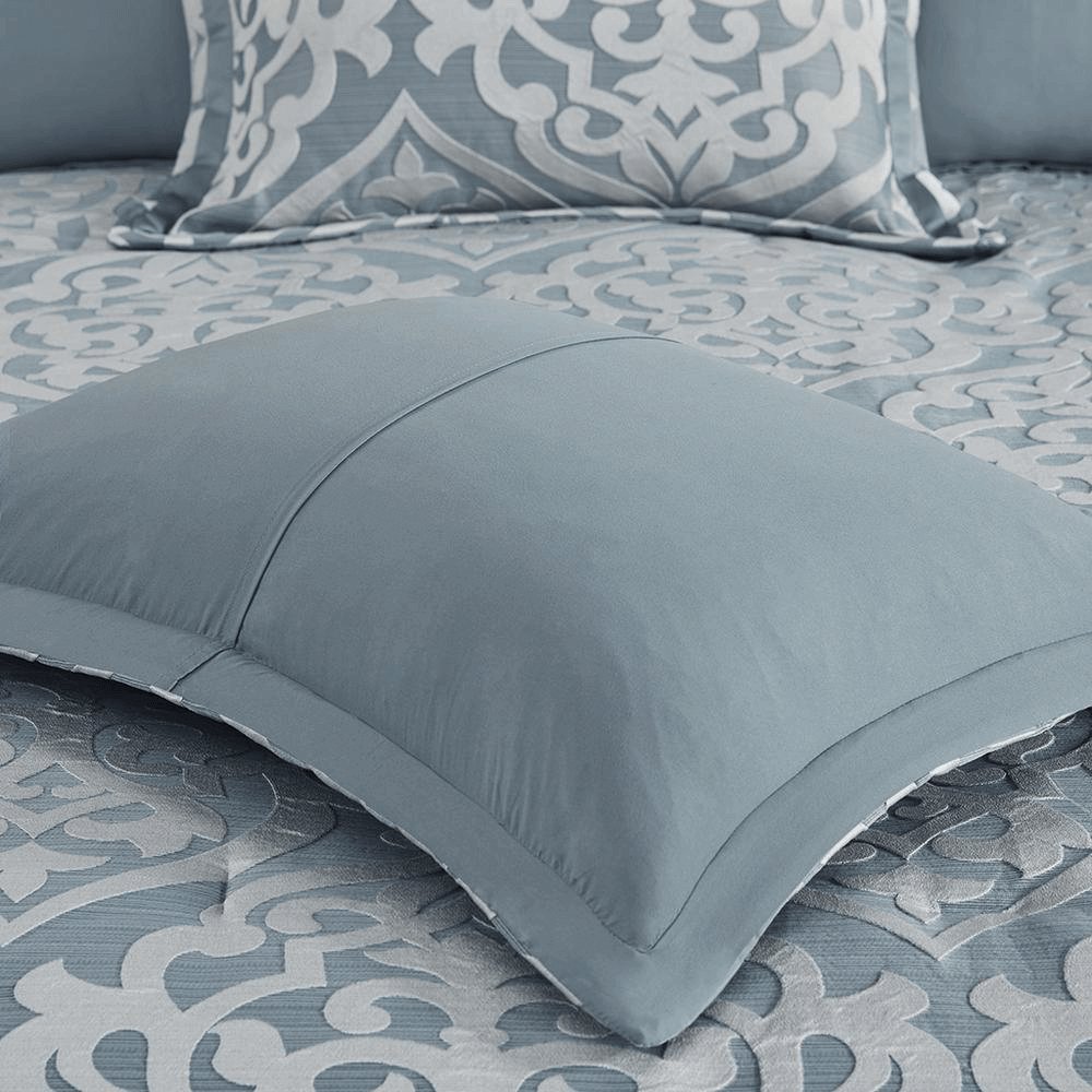 Luxurious 8 Piece Jacquard Comforter Double Set - Odette