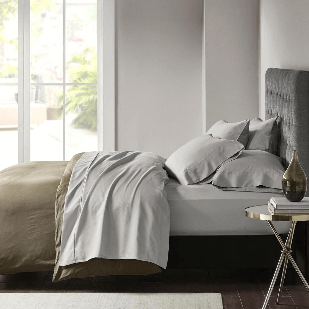 Luxurious Cotton Blend Sateen King Sheet Set