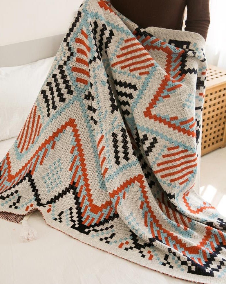 Oversize Cozy Boho Chic Throw Blanket