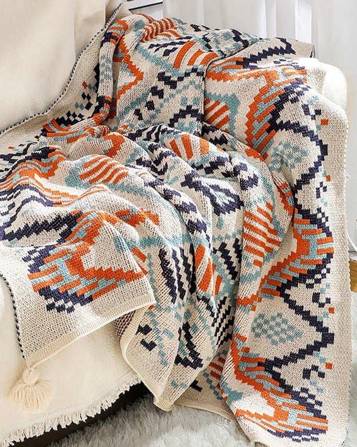 Oversize Cozy Boho Chic Throw Blanket