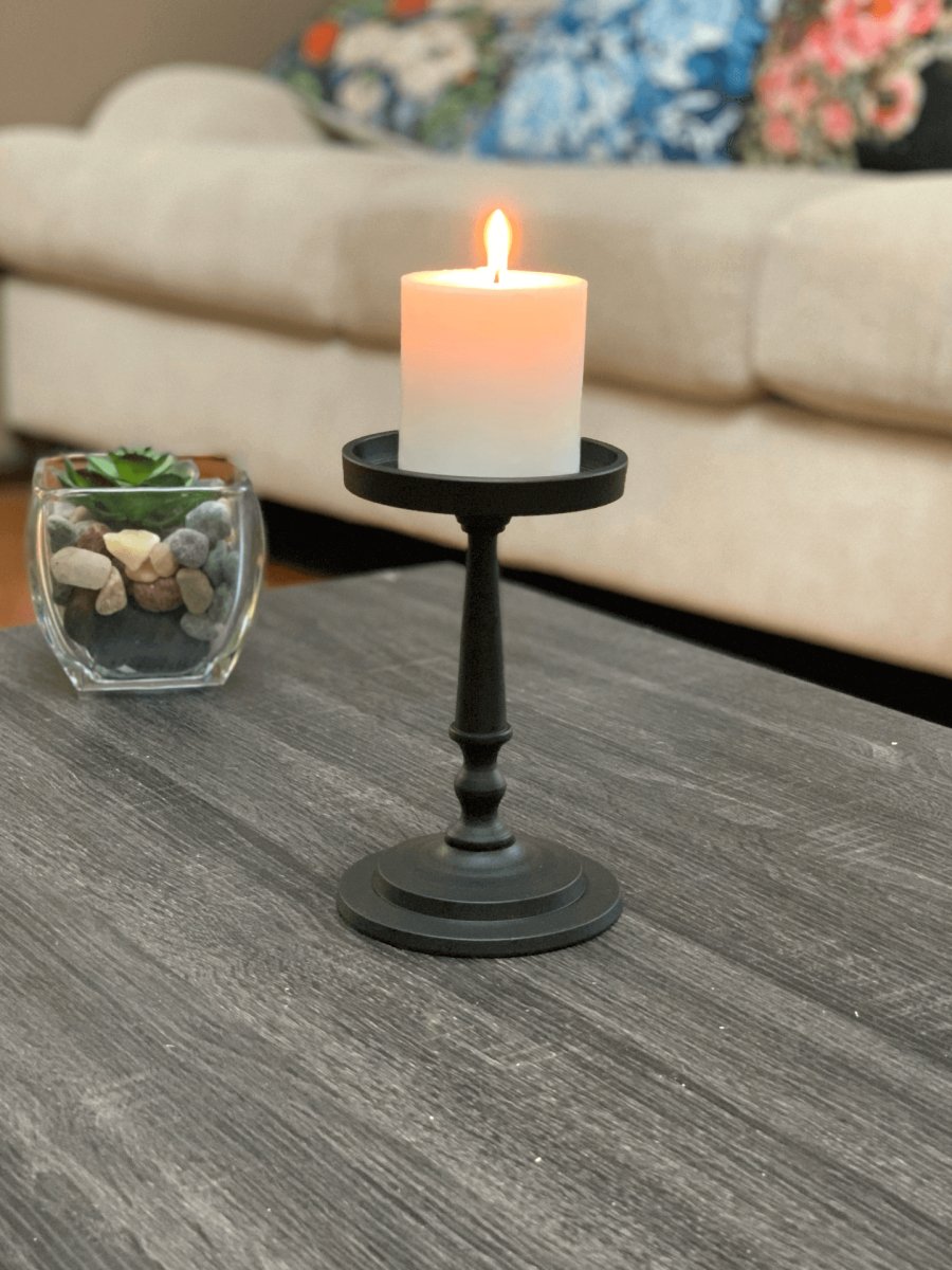 Pillar Candle Holder - Rustic