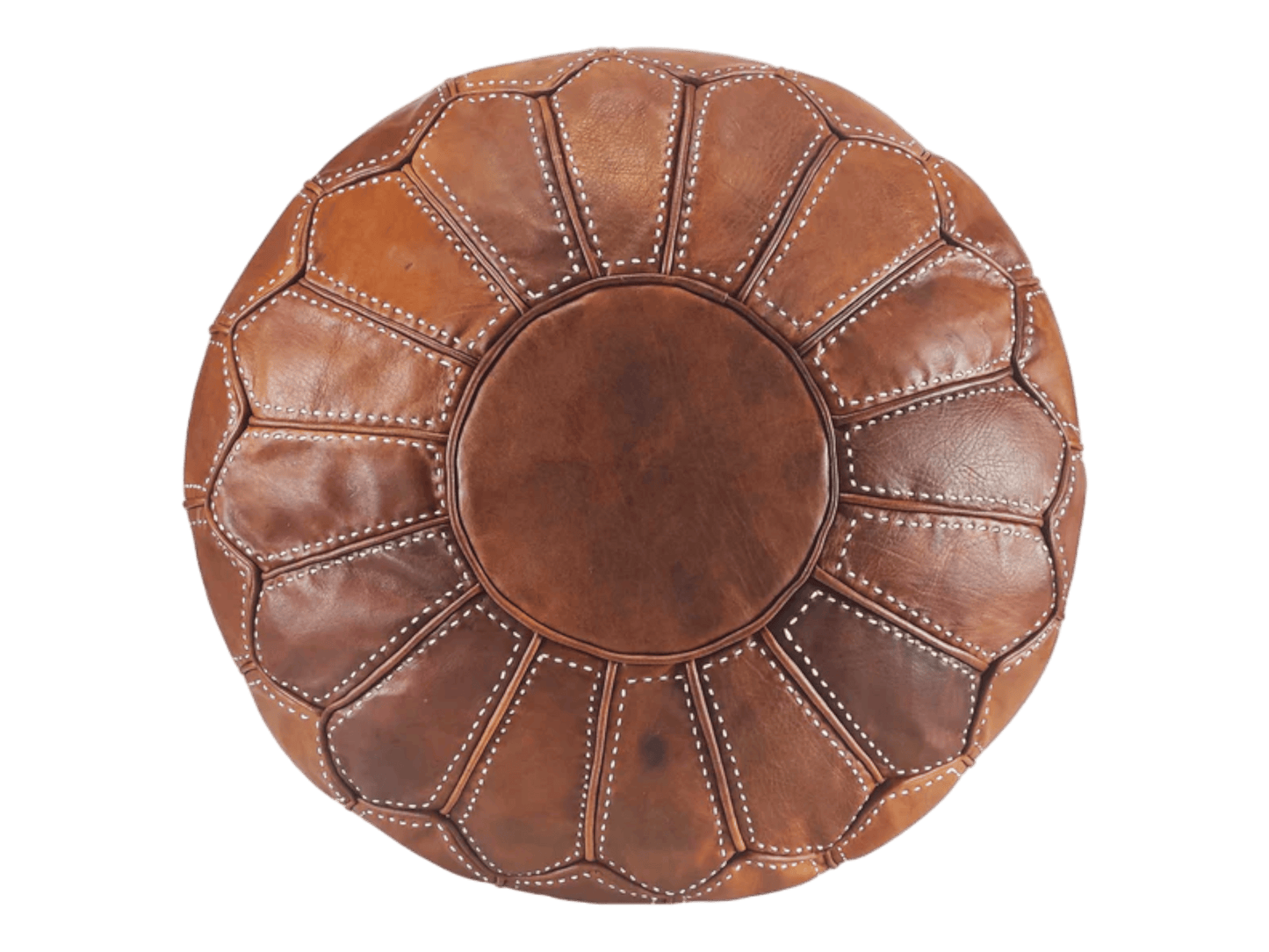 Moroccan  Round Pouf – Cozy Comfort in Earthy Elegance