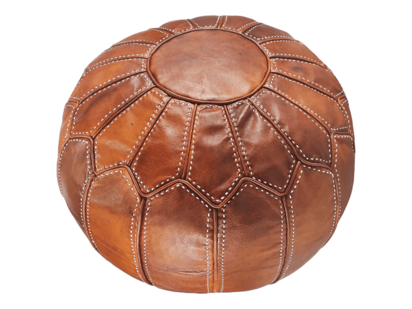 Moroccan  Round Pouf – Cozy Comfort in Earthy Elegance